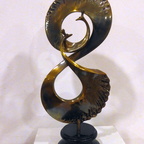 Kulinski - Pfauen, Bronze, Höhe 48 cm