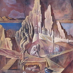 Kasakov - Gedanken des Vogels, 100x90cm, Öl.Lw. 1997