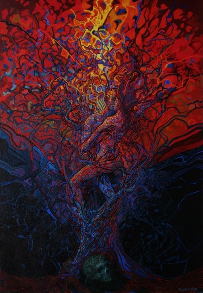 Leontjew Igor - Lebensbaum, Öl a.L. 150x100 cm.jpg