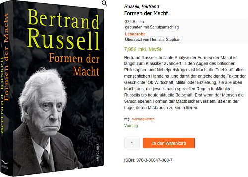 Russel Cover Formen der Macht 500